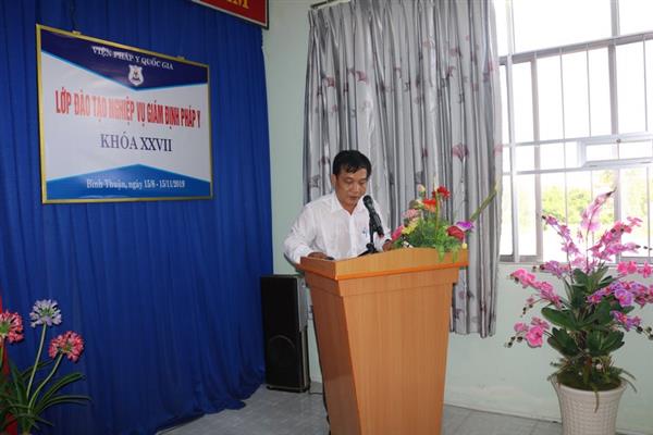 Khai giảng lớp đào tạo nghiệp vụ pháp y khóa XXVII tại Bình Thuận