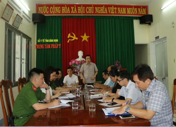 Đoàn công tác của Cục QLKCB và Viện Pháp y quốc gia kiểm tra công tác pháp y tại tỉnh Bình Định