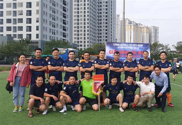 Viện Pháp y quốc gia tham gia giải bóng đá nam khối thi đua số 9 - Công đoàn Y tế Việt Nam