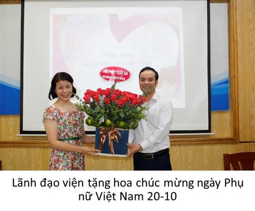 Viện Pháp y quốc gia chúc mừng ngày phụ nữ Việt Nam 20-10