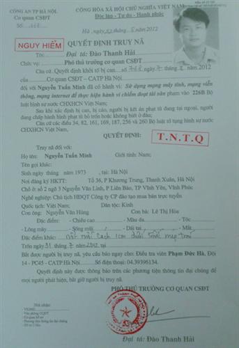 Truy nã đặc biệt Chủ tịch HĐQT Muaban24