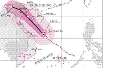 Tối nay, bão số 6 vào Bắc bộ