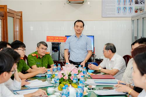 Đoàn công tác của Viện Pháp y Quốc gia kiểm tra công tác pháp y tại Tỉnh Đồng Tháp