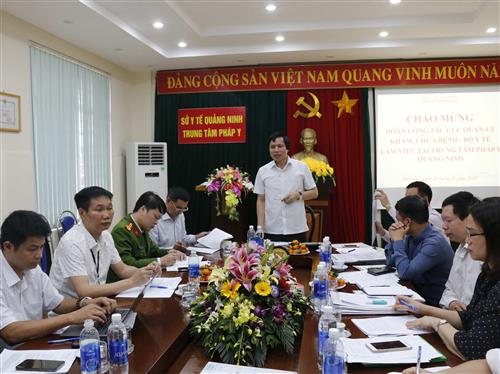 Đoàn công tác của Cục QLKCB và Viện Pháp y quốc gia kiểm tra công tác pháp y tại tỉnh Quảng Ninh