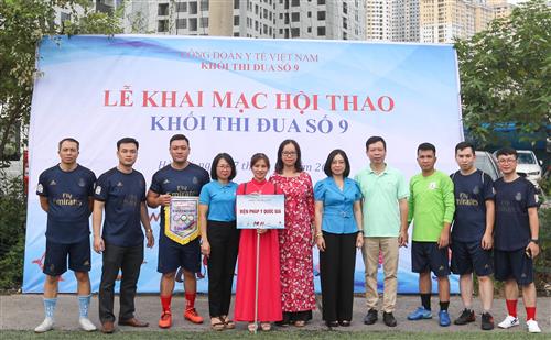 Viện Pháp y Quốc gia tham gia Hội thao khối thi đua số 9 Công đoàn y tế Việt Nam tổ chức