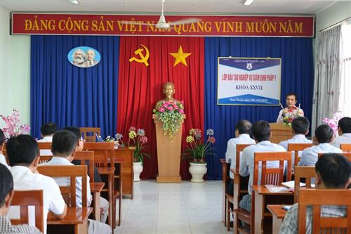 Khai giảng lớp đào tạo nghiệp vụ pháp y khóa XXVII tại Bình Thuận