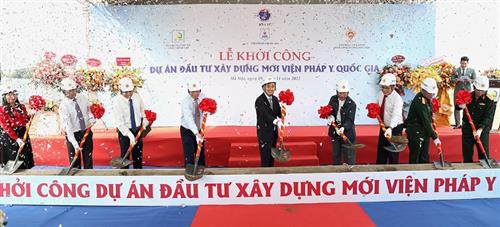 Thứ trưởng Trần Văn Thuấn dự lễ khởi công Dự án xây dựng Viện Pháp y Quốc gia