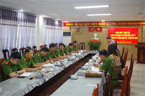 Đoàn công tác của Viện Pháp y Quốc gia kiểm tra công tác pháp y  tại tỉnh Quảng Ngãi và Quảng Nam